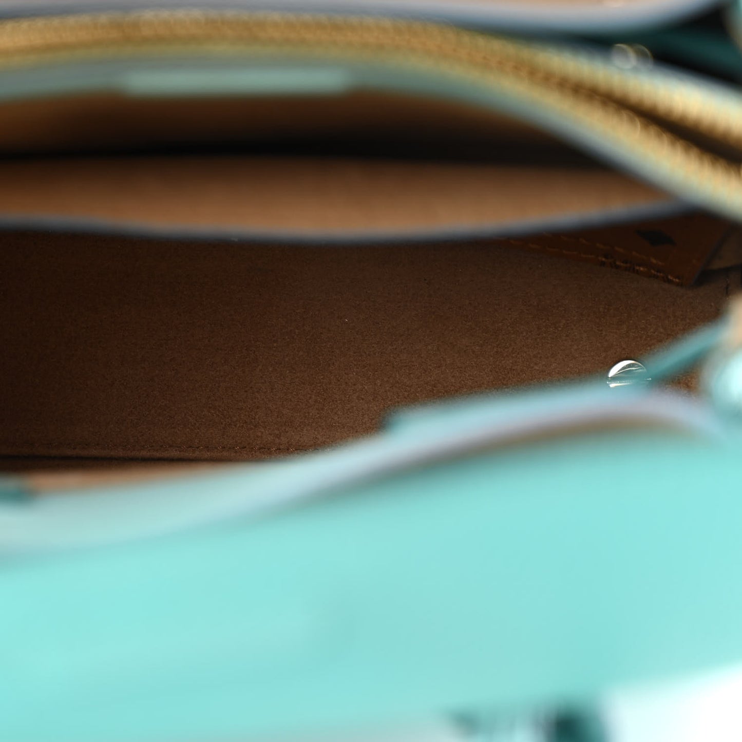 Grained Calfskin Mini Milla Tote Oasis Green