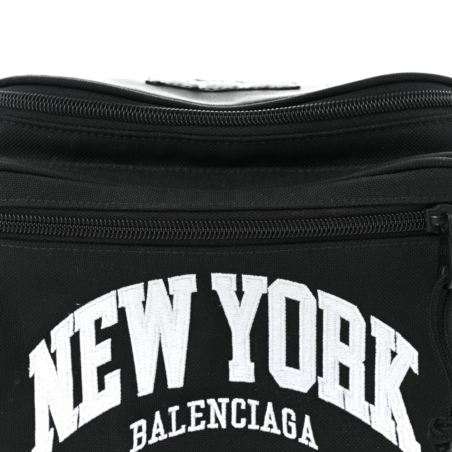 Nylon Canvas New York Explorer Belt Bag Black