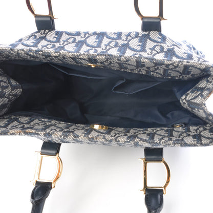 Christian Dior Monogram Tote Navy Blue 5 of 7