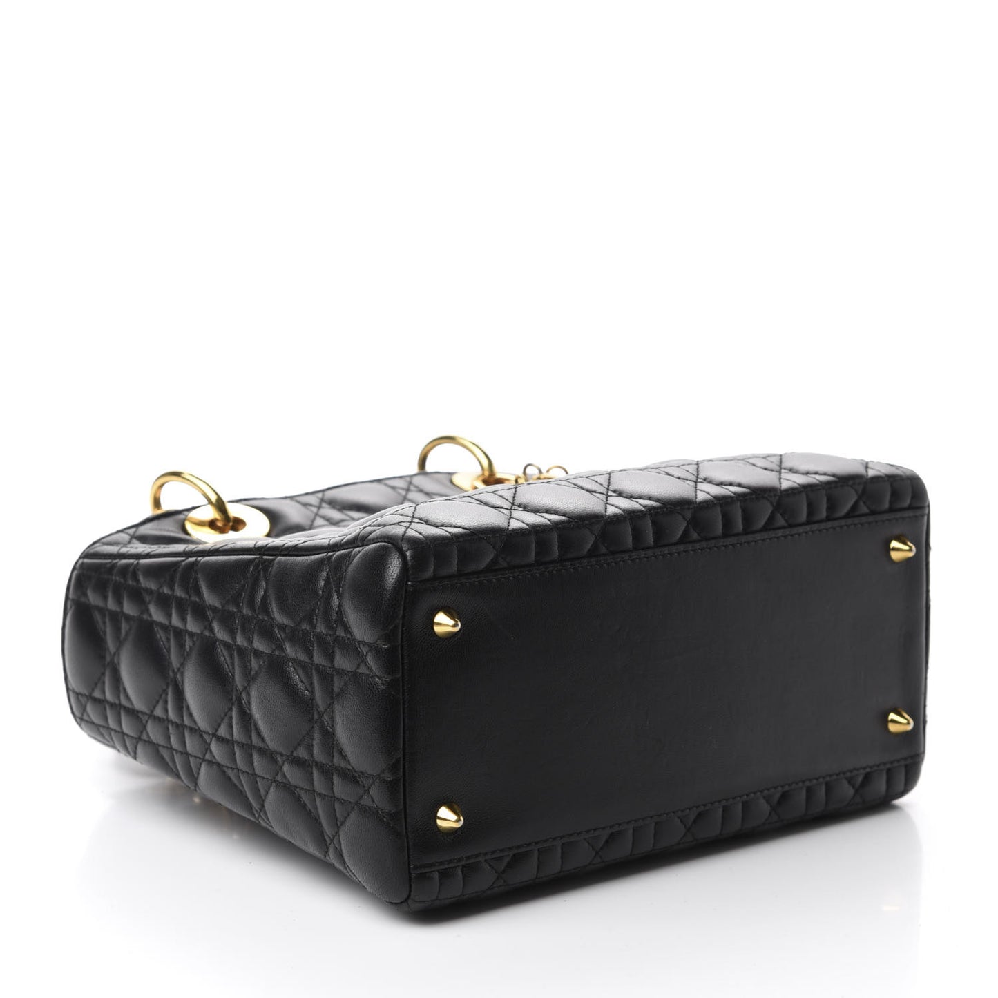 Lambskin Cannage Medium Lady Dior Black