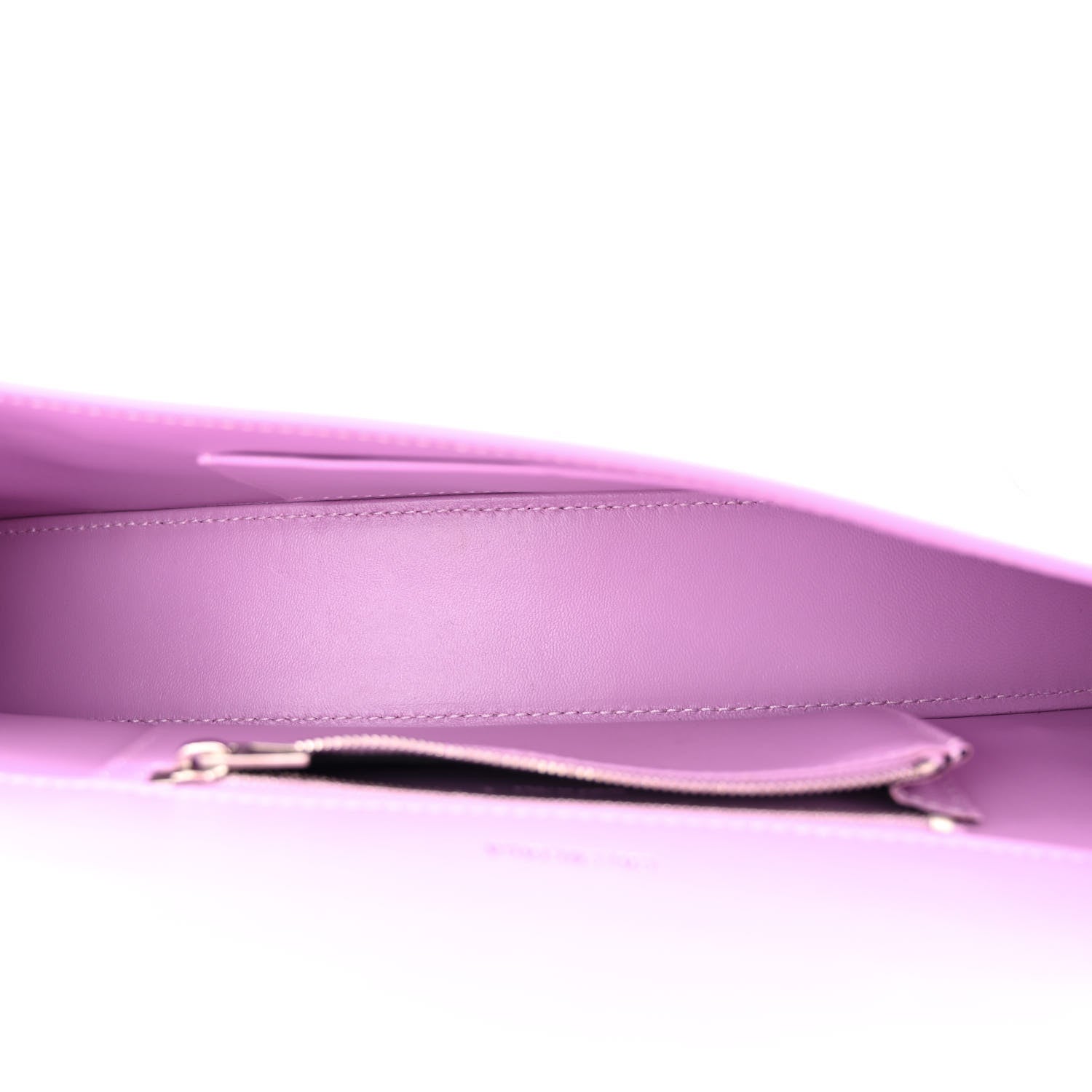 Balenciaga Shiny Box Calfskin Tonal B Hourglass Stretch Top Handle Bag Lilac 5 of 11