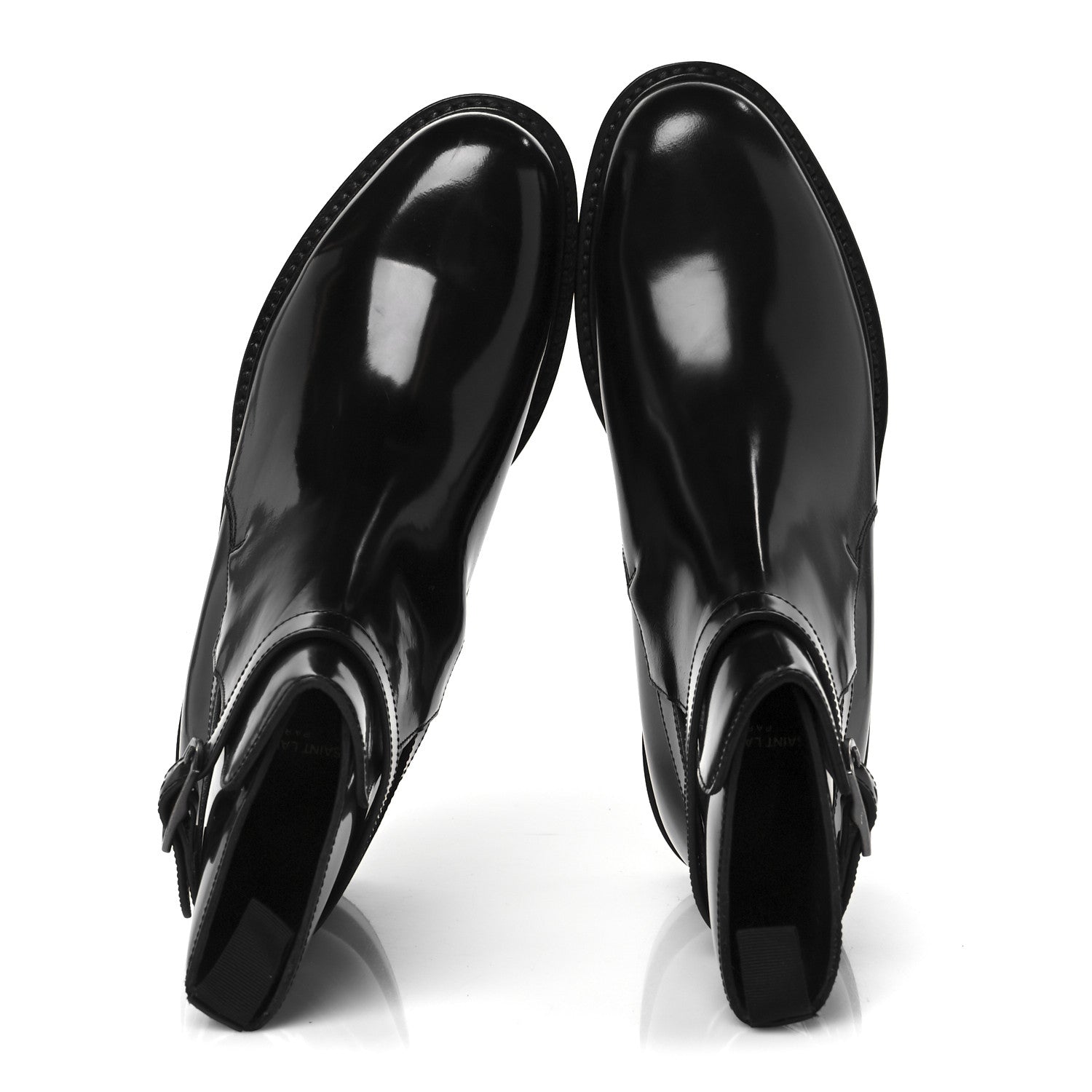 Saint Laurent Buello Top Army 20 Boots 37 Black 2 of 9