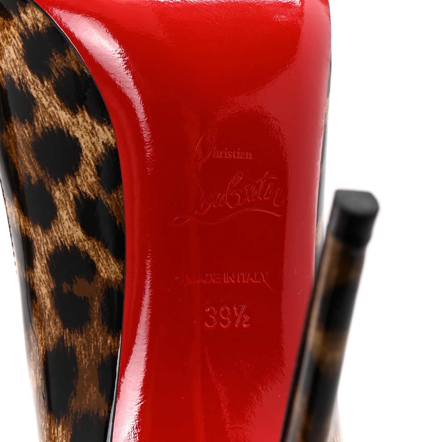 Christian Louboutin Patent Leopard Doracora 100 Pumps 39.5 Brown Red 16 of 18