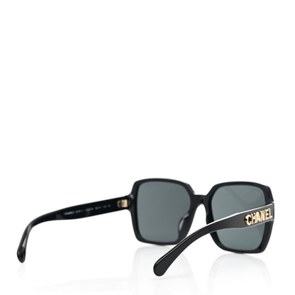 Chanel Acetate Square Sunglasses 5408-A Black 4 of 7