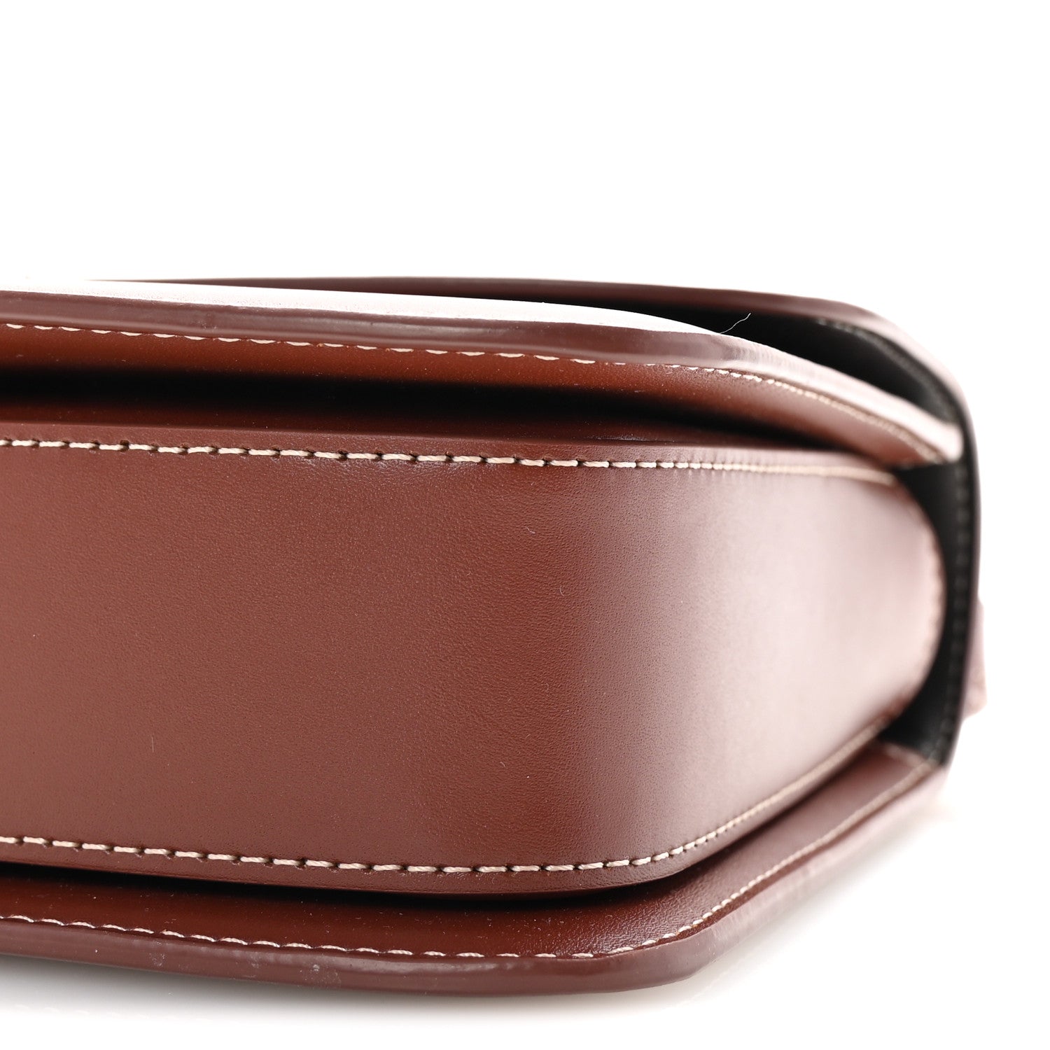 The Row Polished Saddle Calfskin The Sofia 8.75 Crossbody Cherry Wood 9 of 9