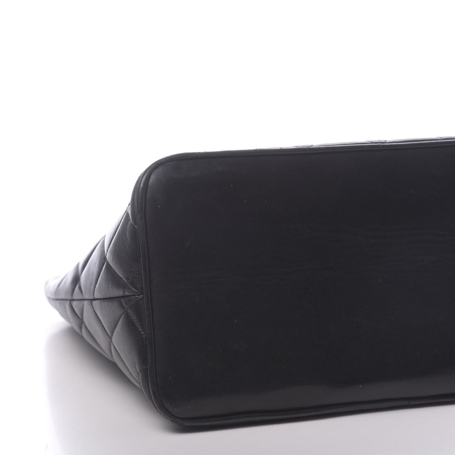 Lambskin Quilted Medallion Tote Black