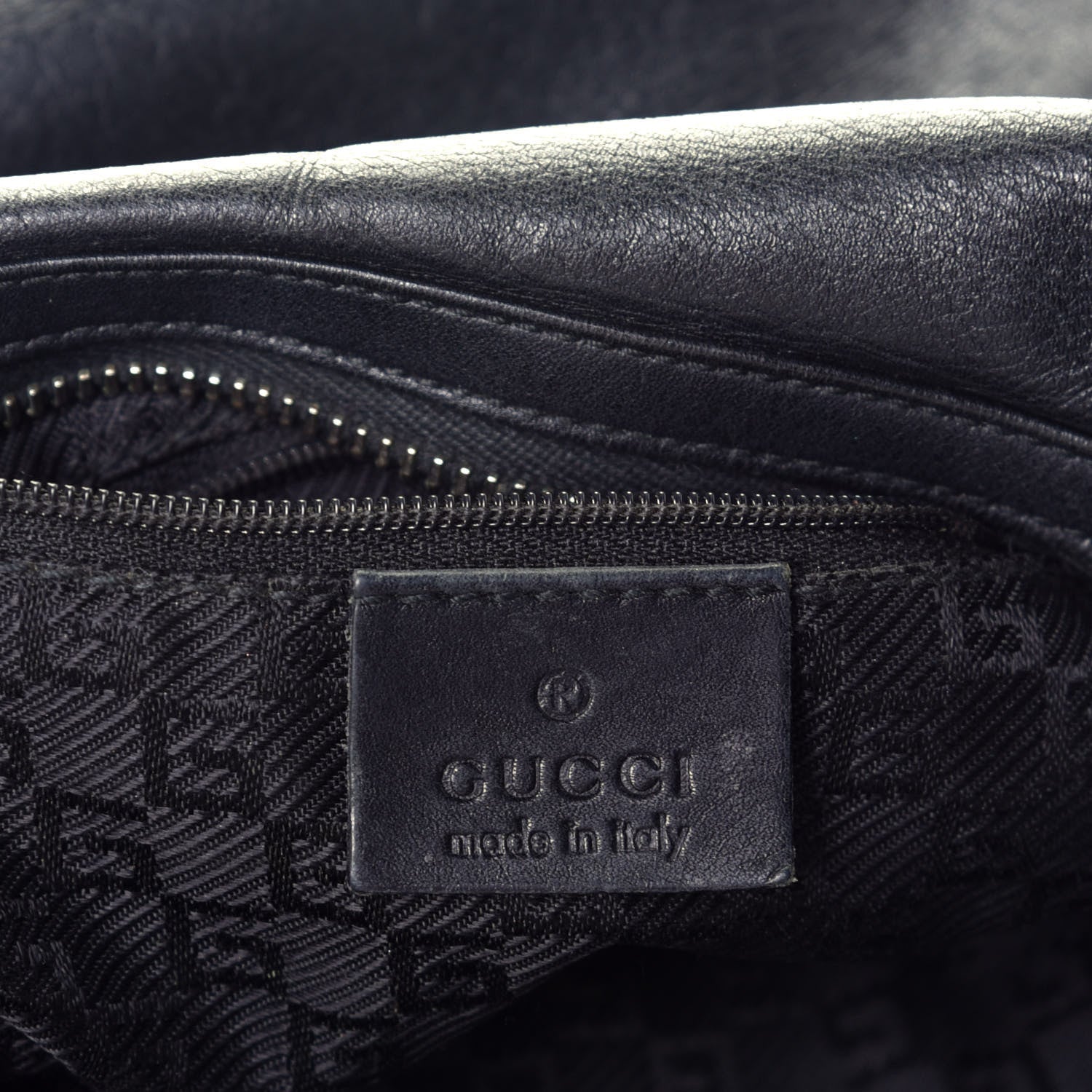 Gucci Calfskin GG Small Clasp Hobo Black 6 of 9
