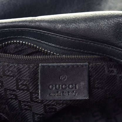 Gucci Calfskin GG Small Clasp Hobo Black 6 of 9