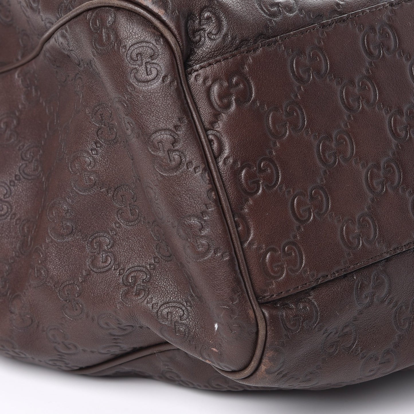 Guccissima Signature Large Sukey Tote Chocolate