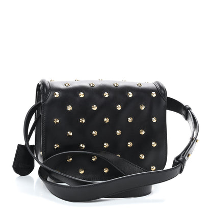 Alexander McQueen Calfskin Studded Small Padlock Crossbody Bag Black 2 of 8