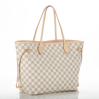 Louis Vuitton Damier Azur Neo Neverfull MM Rose Ballerine 3 of 8