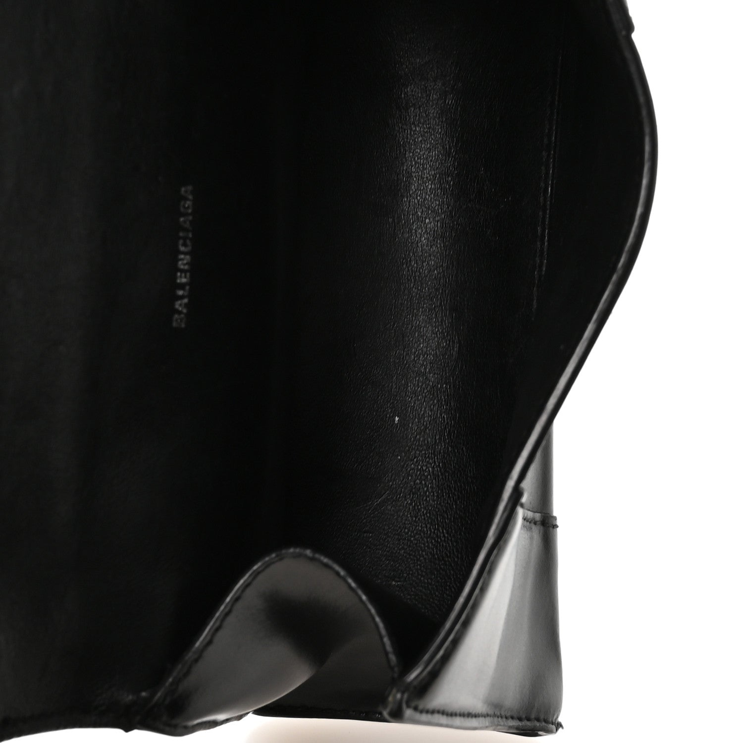 Balenciaga Box Calfskin Graffiti Logo Hourglass Top Handle Bag XS Black Silver 5 of 11