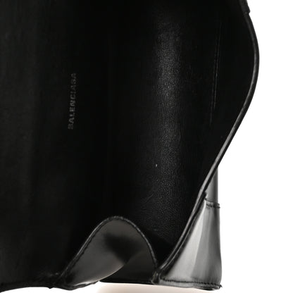 Balenciaga Box Calfskin Graffiti Logo Hourglass Top Handle Bag XS Black Silver 5 of 11