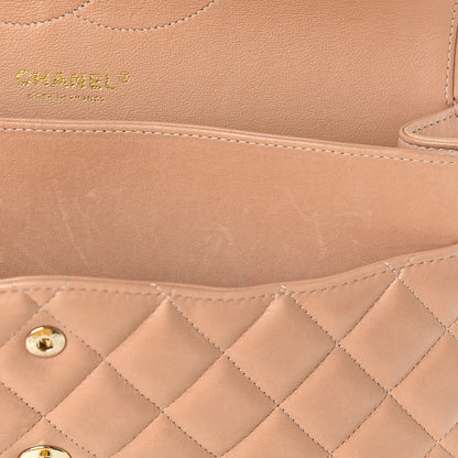 Chanel Lambskin Quilted Jumbo Double Flap Beige Clair 14 of 25