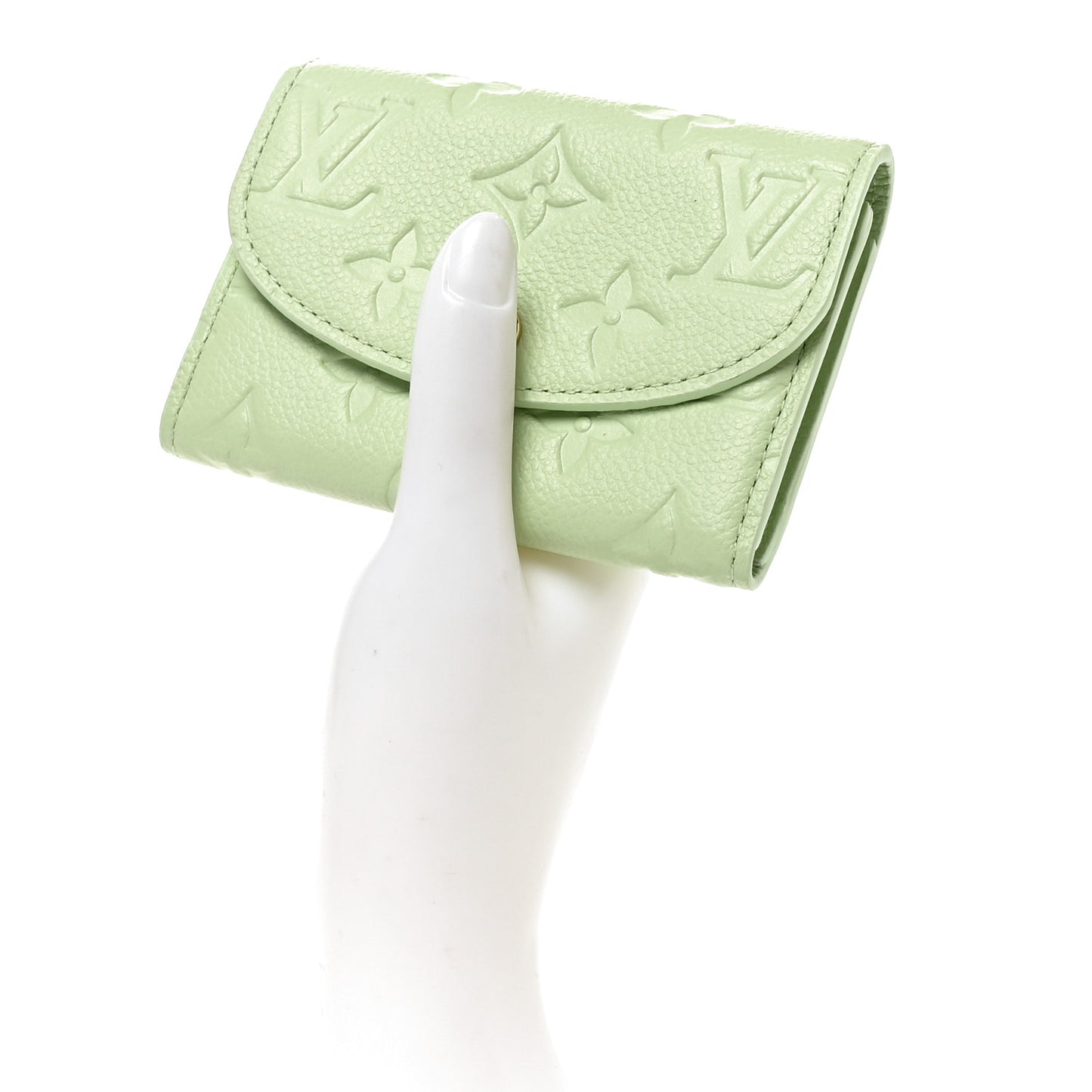 X TM Empreinte Monogram Rosalie Coin Purse Green Tea