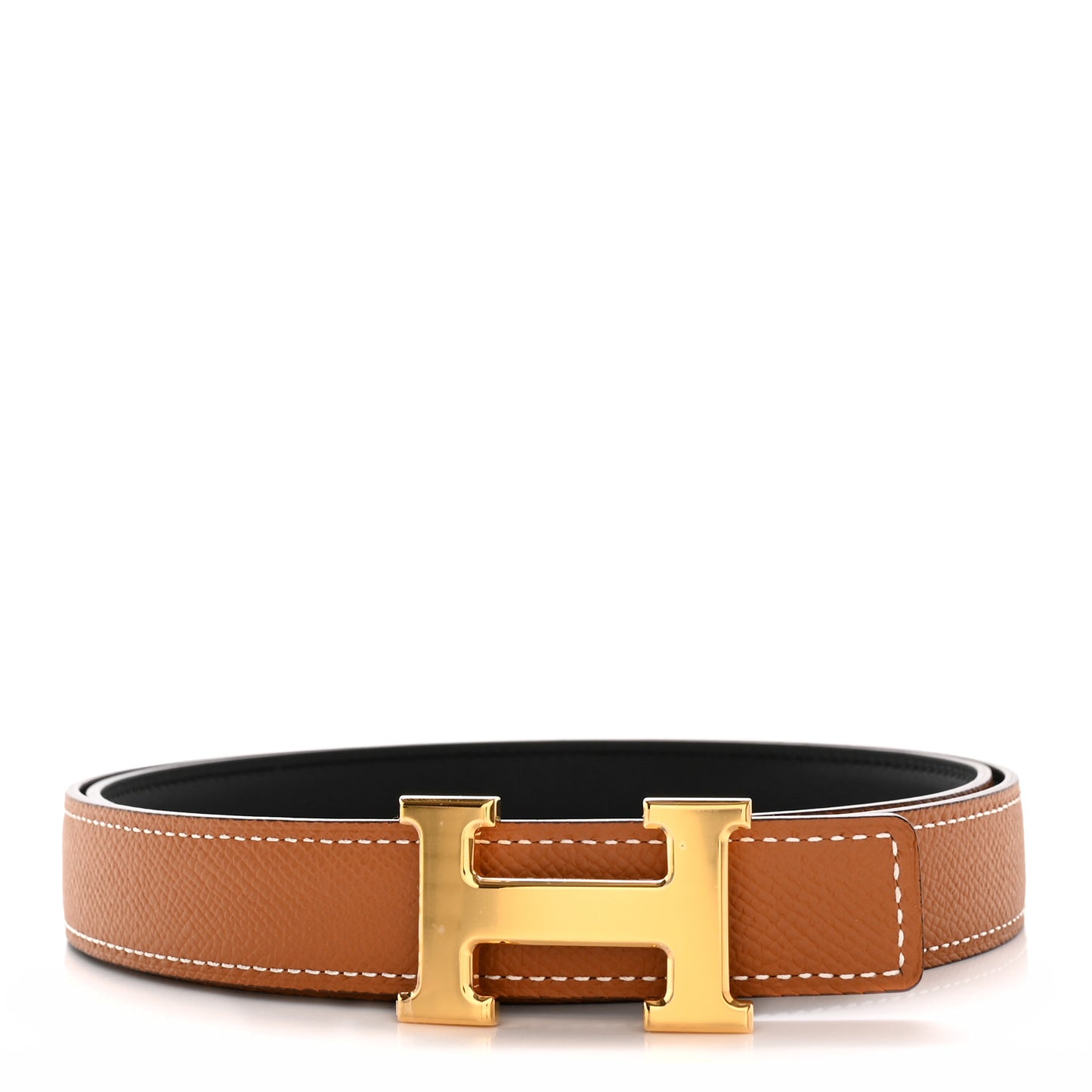 Swift Epsom 24mm Mini H Belt 90 36 Black Gold