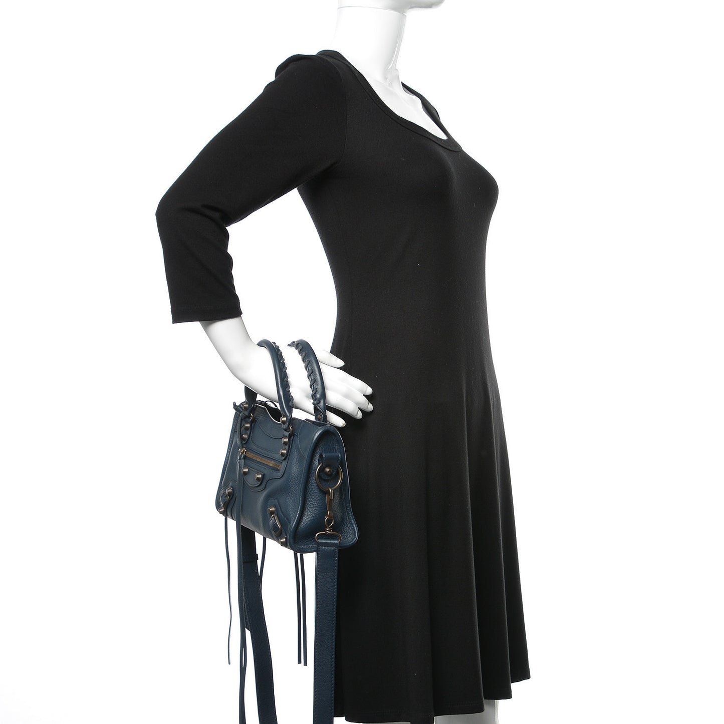 Calfskin Classic Hardware Mini City Bleu Nuit Dark Sea