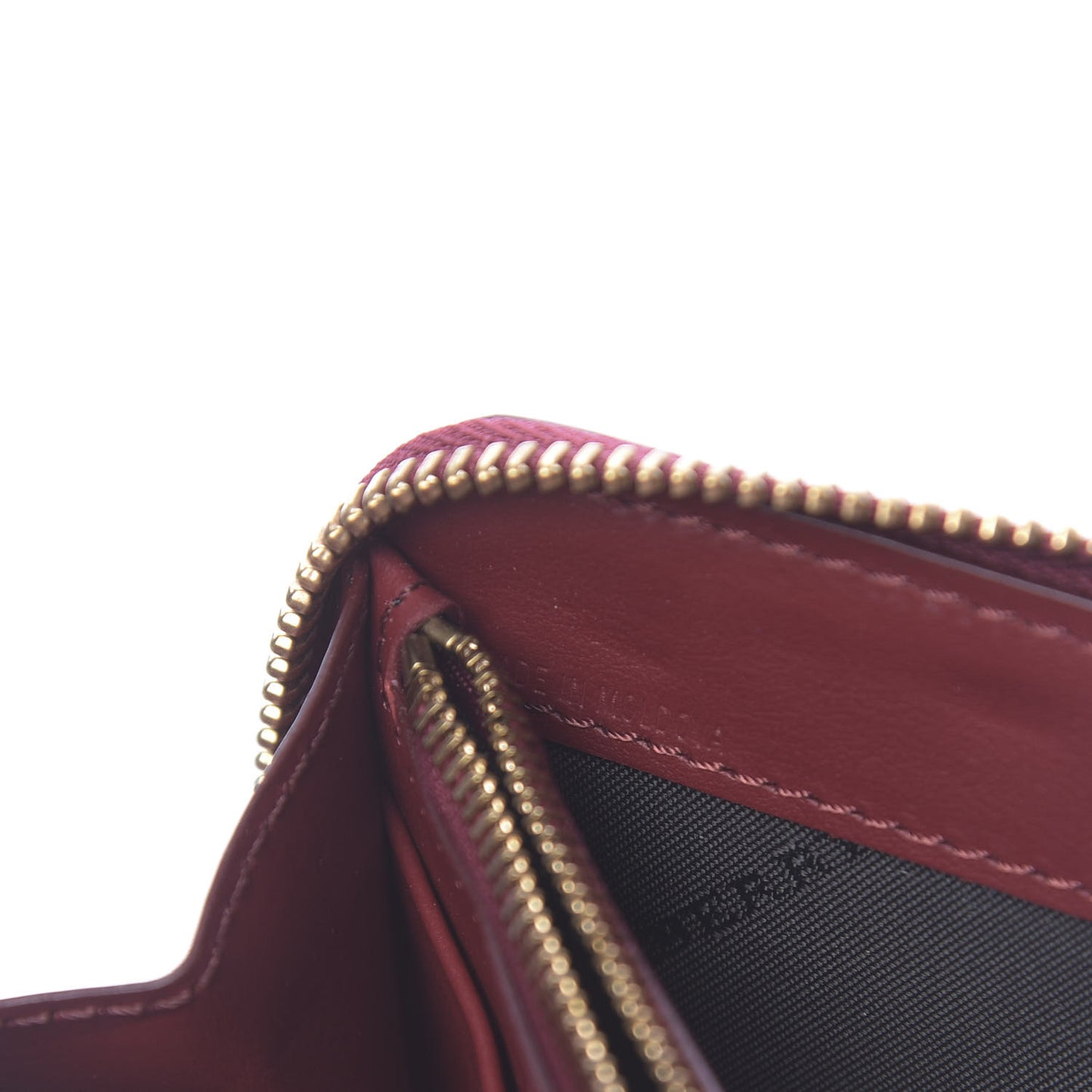 Vintage Check Elmore Zip Around Wallet Crimson