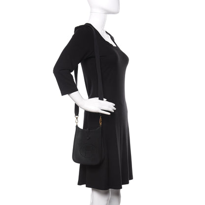 Hermes Taurillon Clemence Evelyne TPM Black 2 of 11