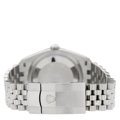 Rolex Stainless Steel 18K White Gold Diamond 36mm Oyster Perpetual Datejust Watch Pink 126234 3 of 5