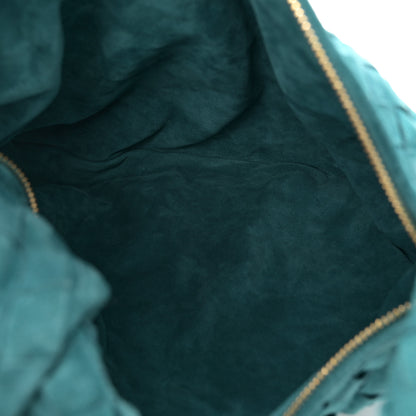 Bottega Veneta Suede Intrecciato Teen Jodie Hobo Petroleum Blue 5 of 11