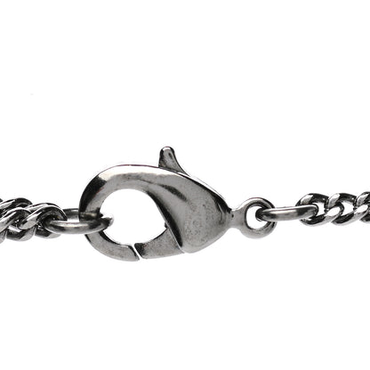 Chanel Baguette Crystal Large CC Necklace Silver 4 of 5