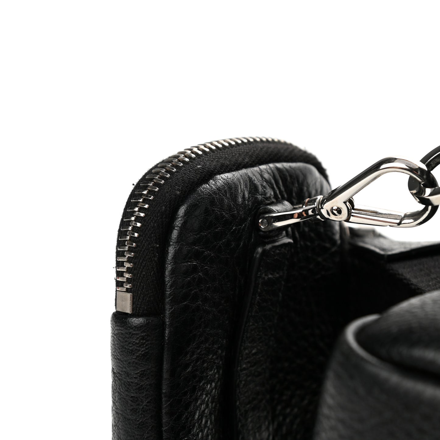 Vitello Daino Crossbody Black