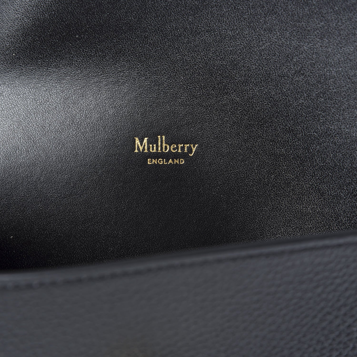 Mulberry Classic Grain Calfskin Large Darley Cosmetic Pouch Black 6 of 8