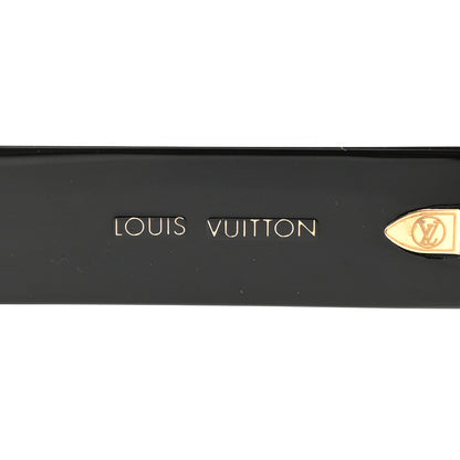 Louis Vuitton Acetate LV Moon Rectangle Sunglasses Black 5 of 6