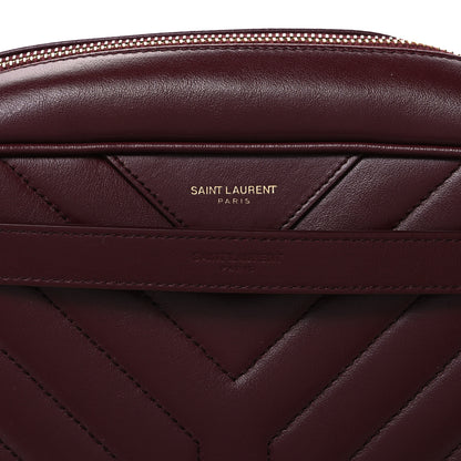 Saint Laurent Calfskin Matelasse Joan Camera Bag Rouge Legion 7 of 9