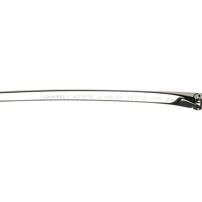 Chanel Metal Aviator Sunglasses 4279-B Silver 5 of 11