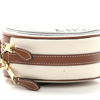 Burberry Canvas Calfskin Louise Bag Natural 9 of 10