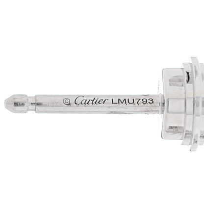 Cartier 18K White Gold Diamond MM D'Amour Earrings 4 of 5