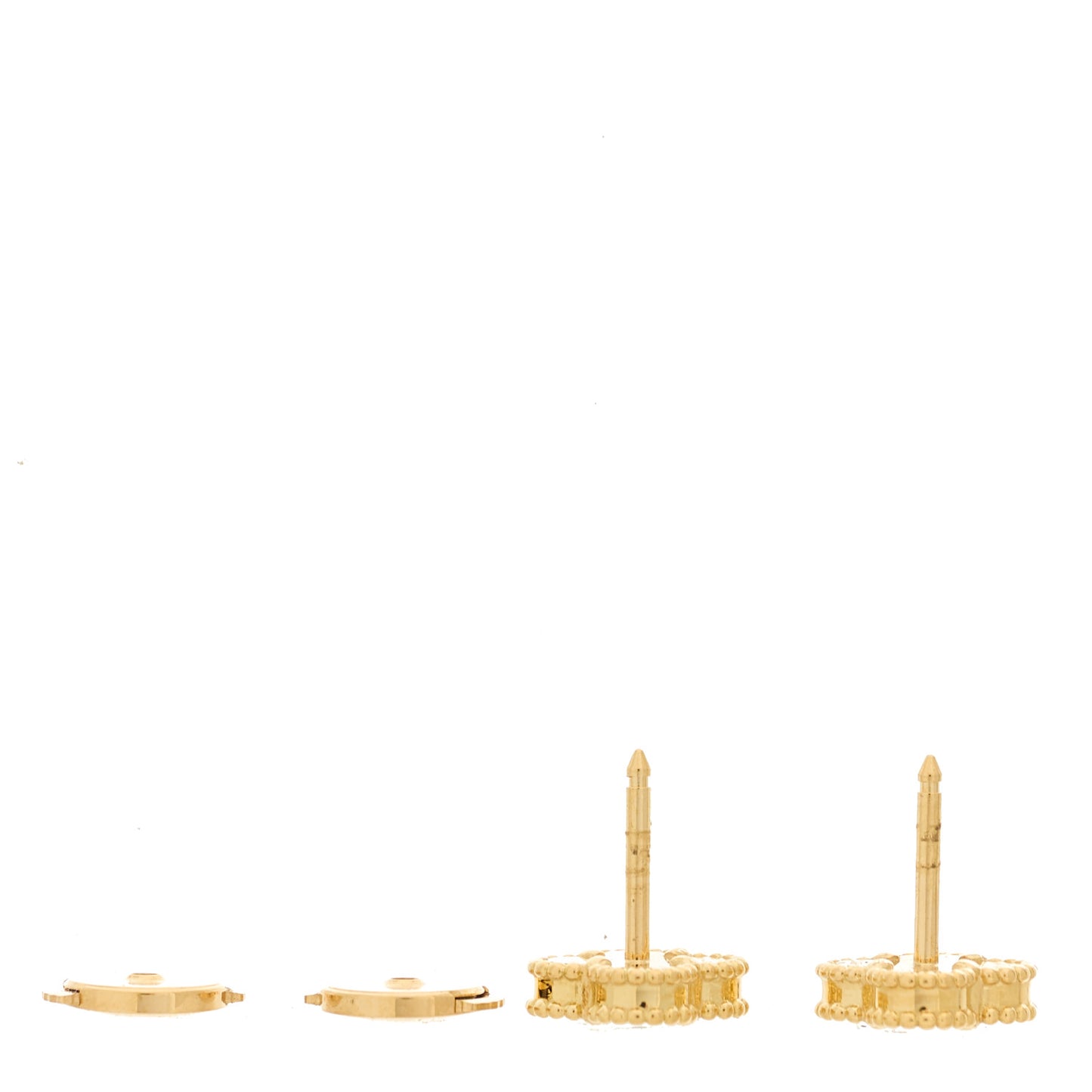 18K Yellow Gold Black Onyx Sweet Alhambra Earrings