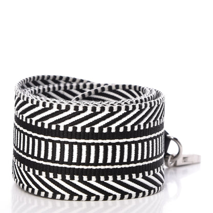 Hermes Toile Swift 50mm Sangle Cavale Shoulder Strap Black Ecru 2 of 4