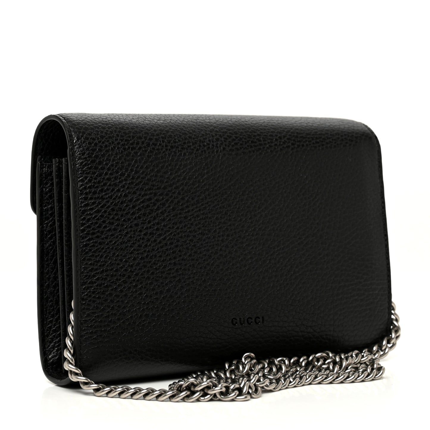 Calfskin Mini Dionysus Chain Wallet Black