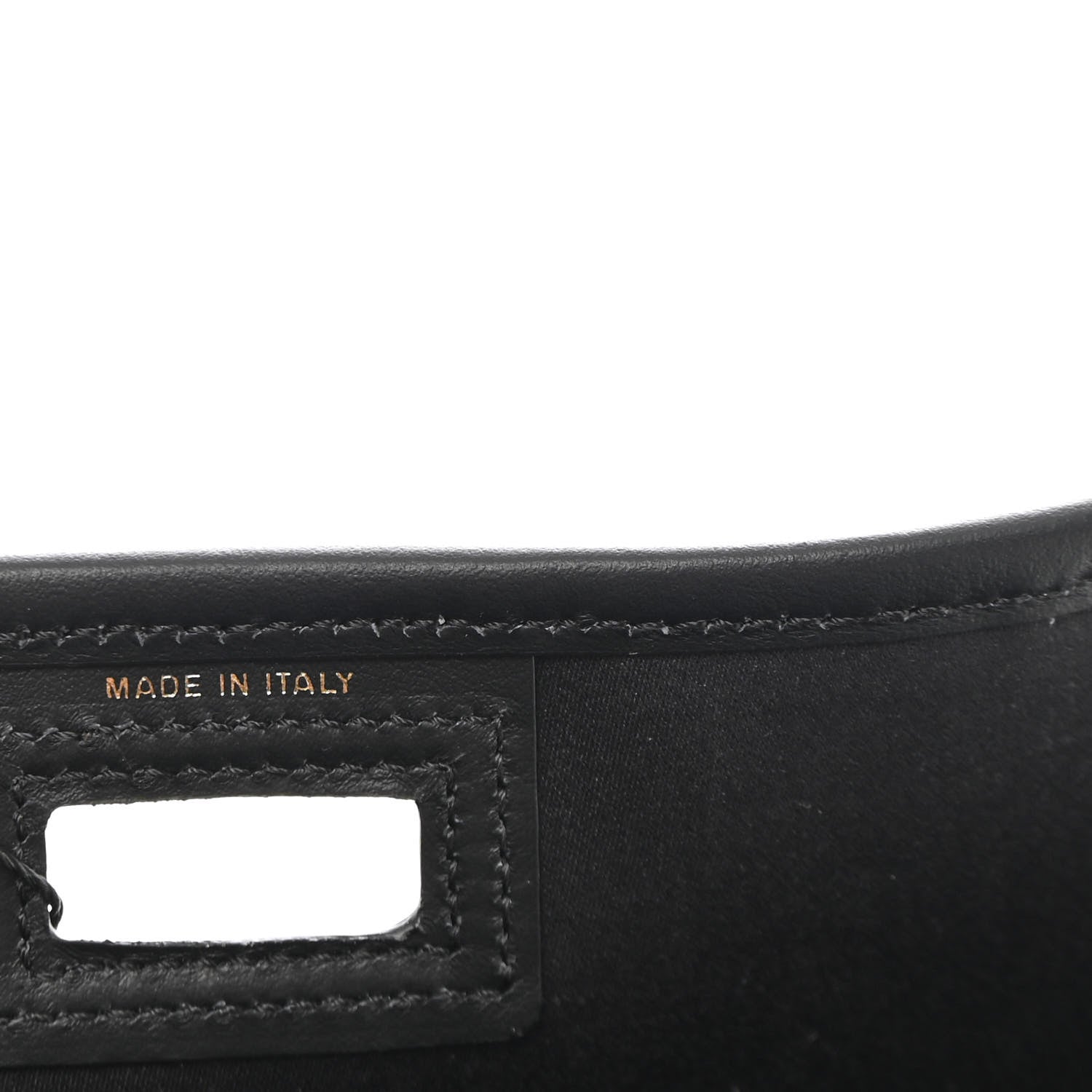 Fendi Glazed Fabric Vitello Century FF 1974 Stamp Patch Mini Peekaboo Defender Cover Mogano Panna Black 11 of 13