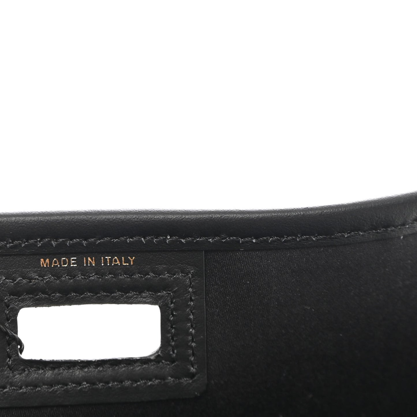 Glazed Fabric Vitello Century FF 1974 Stamp Patch Mini Peekaboo Defender Cover Mogano Panna Black