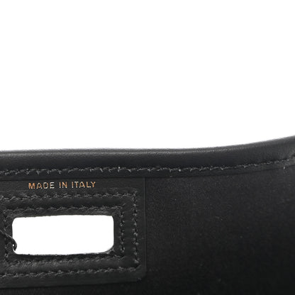 Fendi Glazed Fabric Vitello Century FF 1974 Stamp Patch Mini Peekaboo Defender Cover Mogano Panna Black 11 of 12