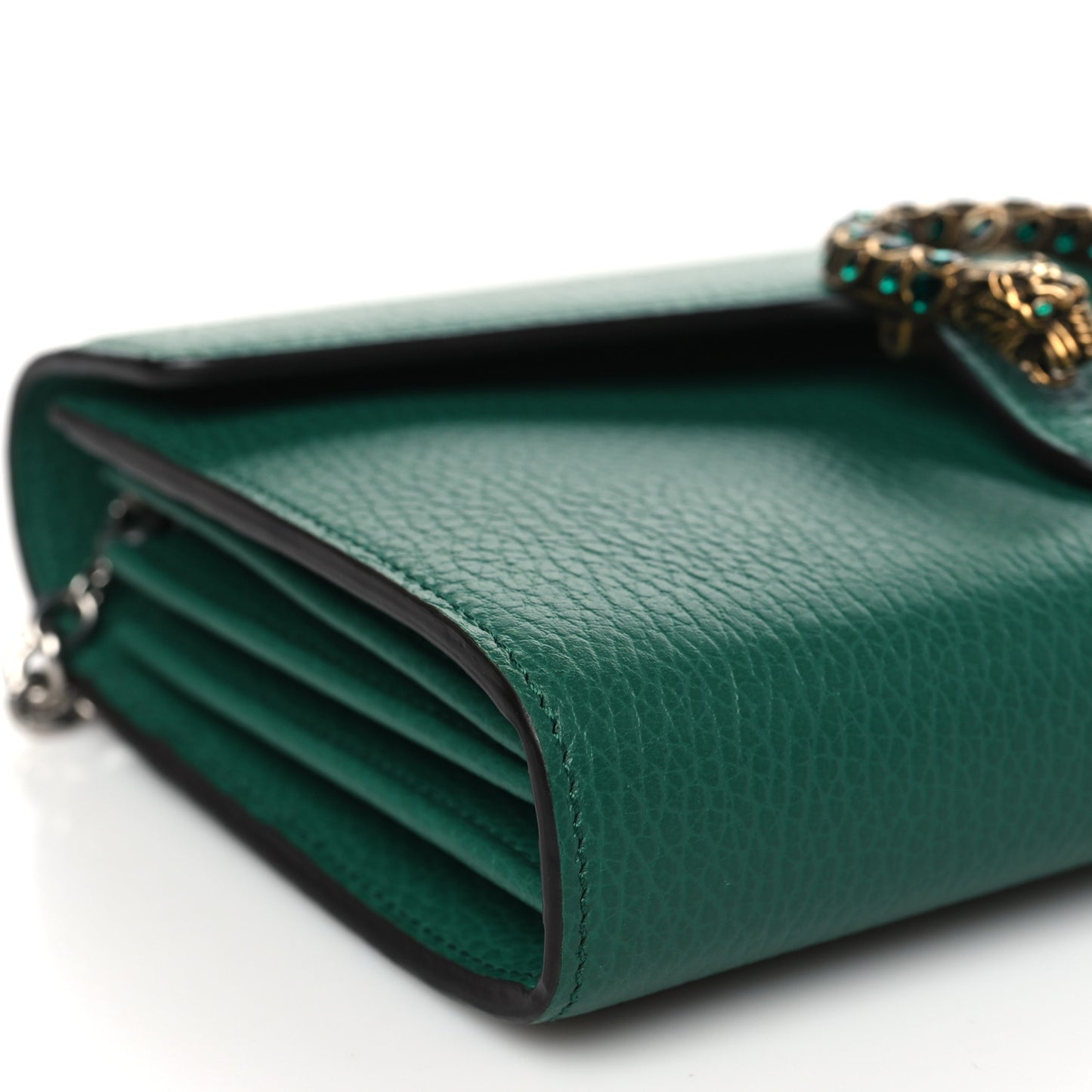 Calfskin Mini Dionysus Chain Wallet Emerald