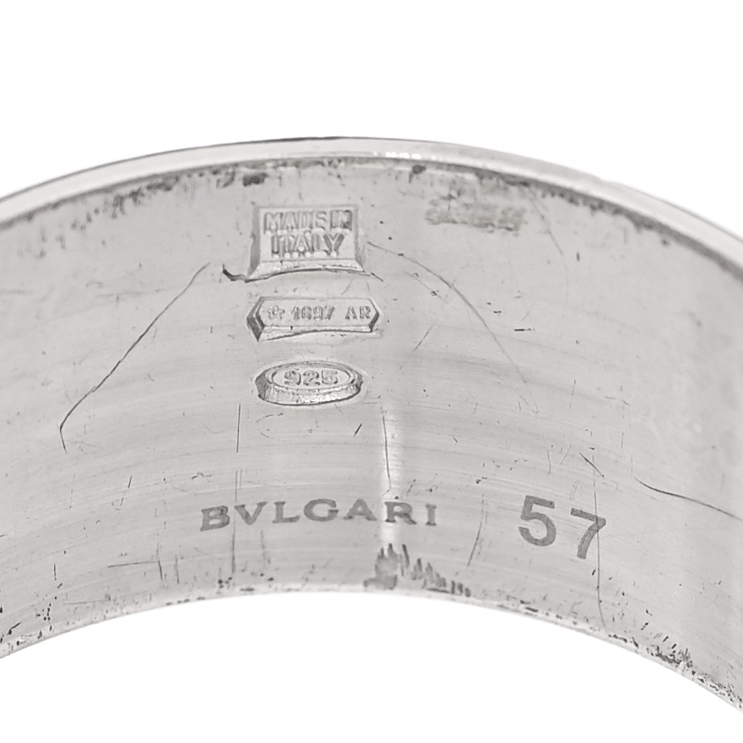 Bulgari Sterling Silver Save The Children Ring 57 8 4 of 5