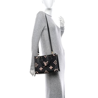 Louis Vuitton Empreinte Monogram Giant Onthego PM Black Beige 2 of 10
