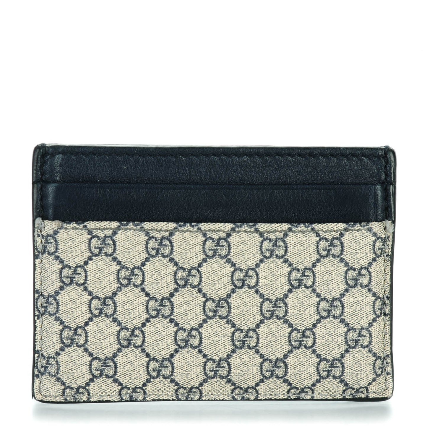 Micro GG Supreme Monogram Money Clip Navy