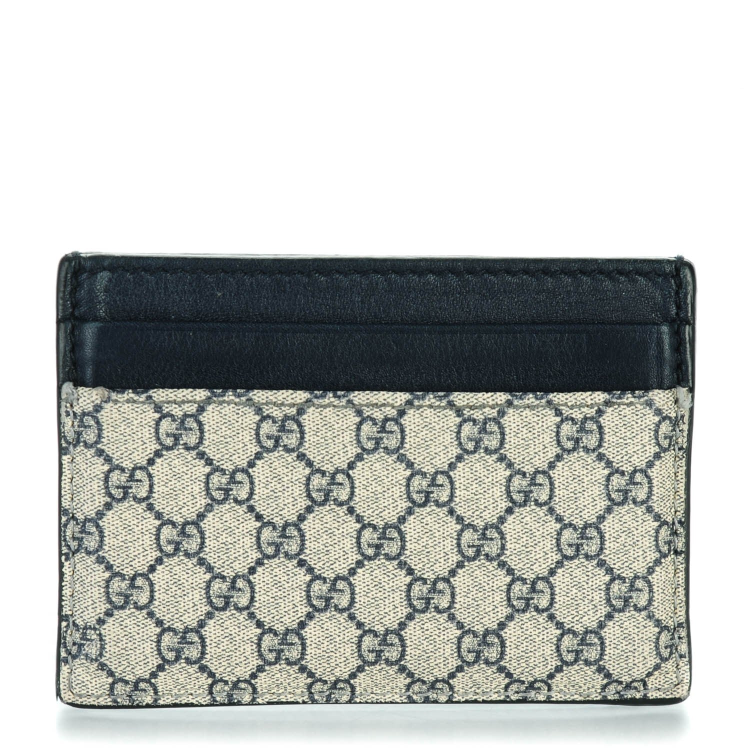 Gucci Micro GG Supreme Monogram Money Clip Navy 1 of 7