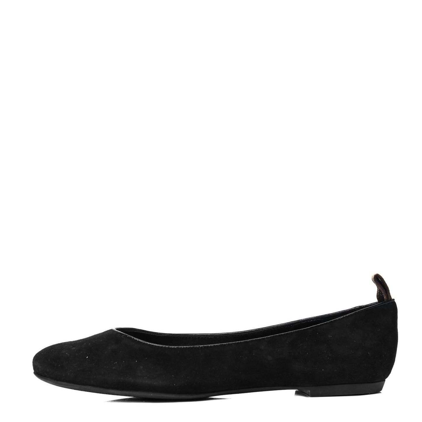 Suede Monogram Uniformes Ballet Flats 38.5 Black