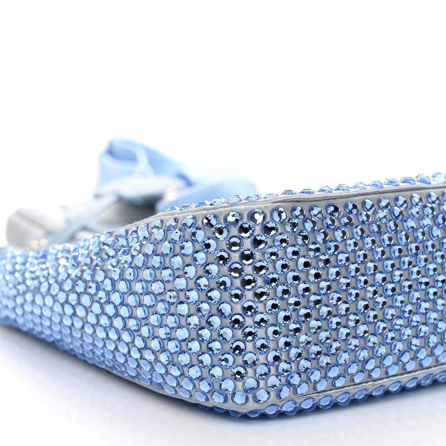 Satin Crystal Re-Edition 2005 Shoulder Bag Celeste