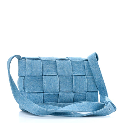 Bottega Veneta Denim Maxi Intrecciato Cassette Crossbody Bag Washed Indigo 3 of 8