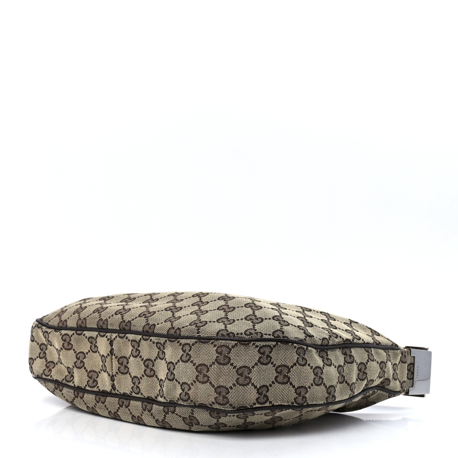Gucci Monogram Medium Half Moon Hobo Dark Brown 10 of 12