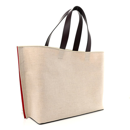 Valentino Garavani Canvas Large Escape Tote Natural Brown 4 of 10
