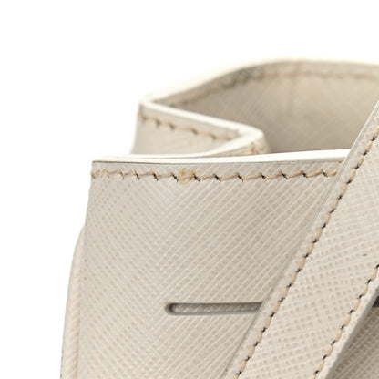 Prada Saffiano Medium Galleria Double Zip Tote Bianco 9 of 14
